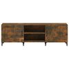 vidaXL TV Cabinet Smoked Oak 150x30x50 cm Engineered Wood
