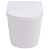 vidaXL Wall Hung Toilet Ceramic White