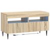 vidaXL LED TV Cabinet Sonoma Oak Engineered Wood