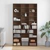 vidaXL CD Cabinet Brown Oak 102x23x177.5 cm Engineered Wood