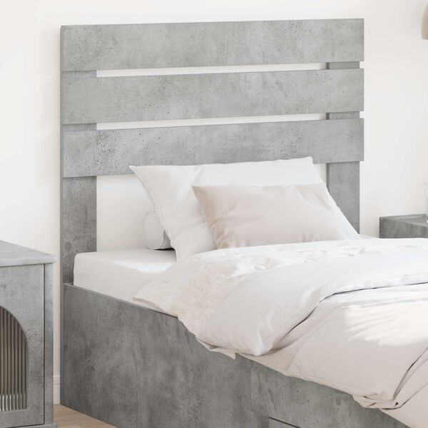 vidaXL Headboard Concrete Grey 90 cm Engineered wood