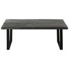 vidaXL Coffee Table Solid Mindi Wood 102x56x41 cm Grey