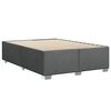 vidaXL Bed Frame without Mattress Dark Grey&nbsp;Double Fabric