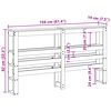 vidaXL Headboard with Shelves 150 cm Solid Wood Pine