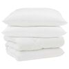 vidaXL Winter Duvet with Pillow 3 pcs White Microfiber