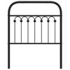 vidaXL Metal Headboard Black 75 cm