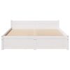 vidaXL Bed Frame without Mattress White 100x200 cm Solid Wood Pine