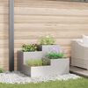 vidaXL Garden Planter Silver 80 x 80 x 60 cm Stainless steel