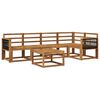 vidaXL Outdoor Sofa Set 6 pcs Natural Solid Acacia Wood