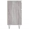 vidaXL Bedside Cabinet Grey Sonoma 40x35x69 cm Engineered Wood