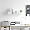 vidaXL Floating Wall Shelf White 80x23.5x3.8 cm MDF