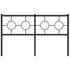 vidaXL Metal Replace Headboard Black 135 cm