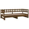 vidaXL Pull-out Day Bed without Mattress Honey Brown 2x(90x190) cm