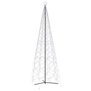 vidaXL Christmas Cone Tree Cold White 1400 LEDs 160x500 cm