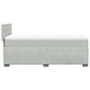 vidaXL Box Spring Bed with Mattress Light Grey 90x190 cm Velvet