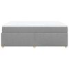 vidaXL Box Spring Bed with Mattress Light Grey 140x200 cm Fabric