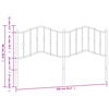 vidaXL Metal Replace Headboard Black 160 cm