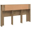 vidaXL Headboard Cabinet Artisian Oak 180x18.5x102.5 cm Engineered Wood