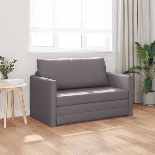 vidaXL Sofa Bed Grey 124 x 71 x 78 cm Velvet