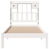 vidaXL Bookcase Bed without Mattress White 90x190 cm Single Solid Wood Pine