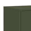 vidaXL Highboard Olive Green 100.5x39x107 cm Steel