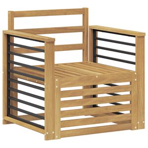 vidaXL Outdoor Sofa Set Solid Acacia Wood White