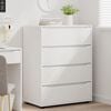 vidaXL Storage Cabinets 2 pcs White 80 x 48 x 105 cm Engineered Wood