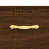vidaXL Highboard Brown Oak 69.5x34x180 cm Engineered Wood