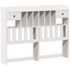vidaXL Bookcase Bed without Mattress White 135x190cm Solid Wood Pine