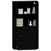 vidaXL Highboard Black Engineered Wood