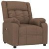 vidaXL Massage Chair Brown Fabric