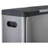 Practo Home Pedal Bin 2x20 L Matt Stainless Steel