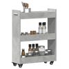 vidaXL Cabinet with Wheels Concerte Grey 60x22x79 cm Engineered Wood