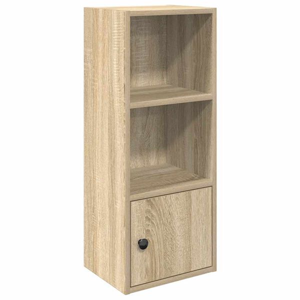 vidaXL Bookcase Sonoma Oak 31x24x77 cm Engineered Wood
