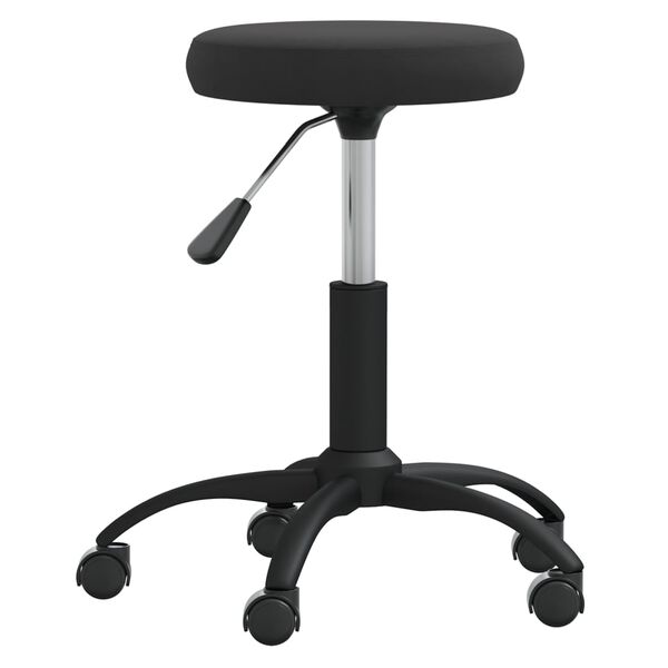 vidaXL Office Swivel Chair Black Velvet