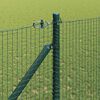 vidaXL Fence Post Green 25 x 1.2 m (19 x 19 mm mesh) Steel and PVC