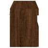vidaXL TV Wall Cabinet with LED Lights Brown Oak 80x30x40 cm