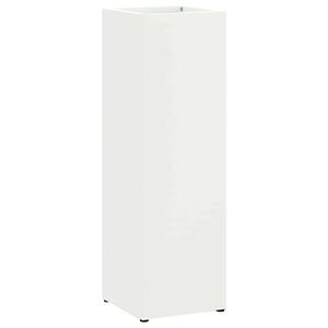 vidaXL Rain Umbrella Stand White 15.5 x 15.5 x 49 cm Steel