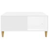 vidaXL Coffee Table White 80x80x36.5 cm Engineered Wood
