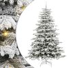vidaXL Artificial Hinged Christmas Tree White 240 cm PE and PVC