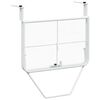 vidaXL Balcony Table White 60x40 cm Steel