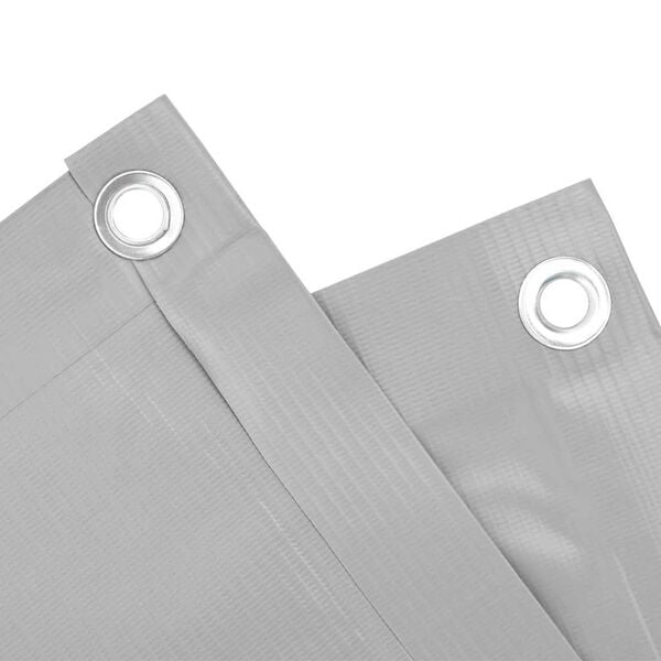 vidaXL Balcony Privacy Screen Grey 400x90 cm PVC