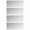 vidaXL Stair Tread 4 pcs 50 x 20 cm Silver Aluminium Rectangular