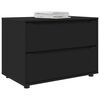 vidaXL Storage Cabinet Black 80 x 48 x 57 cm Engineered Wood