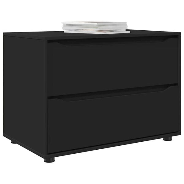 vidaXL Storage Cabinet Black 80 x 48 x 57 cm Engineered Wood