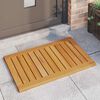 vidaXL Bath Mat Plain Brown 80 x 50 cm Wood