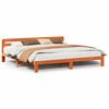 vidaXL Bed Frame without Mattress Wax Brown 180x200 cm Super King Solid Wood Pine