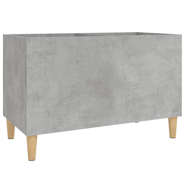 vidaXL Record Cabinet Concrete Grey 74.5x38x48 cm Engineered Wood