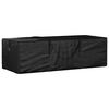 vidaXL Garden Cushion Storage Bag Black 135x40x55 cm Polyethylene