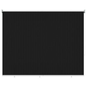 vidaXL Outdoor Roller Blind 90% UV Block Black 200 x 140 cm HDPE